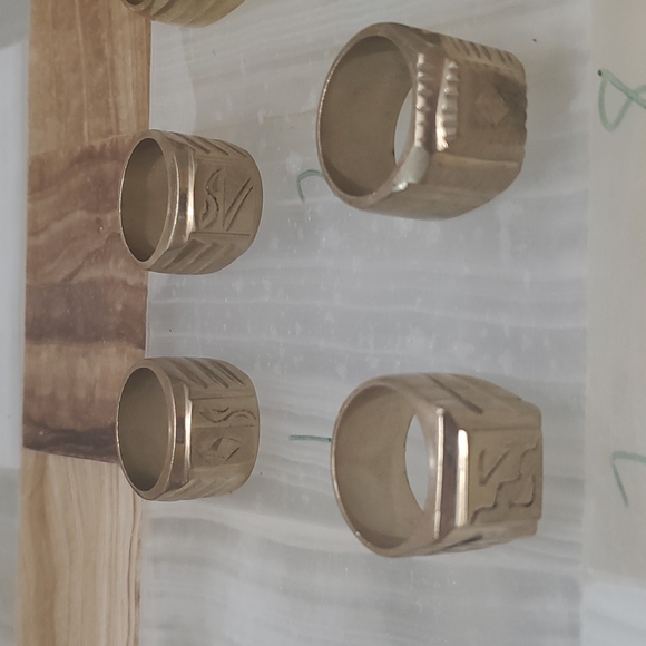 Stamped 18K Gold Heavy Ring(s) | Size 20mm or 10.5 - Picture 10 of 11